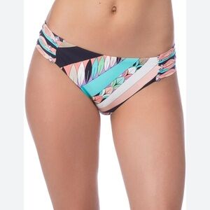 New Trina Turk Electric Wave Hipster Bikini Bottoms Multicolor